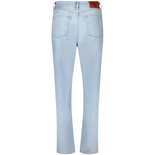 Blue Cotton Women Jeans
