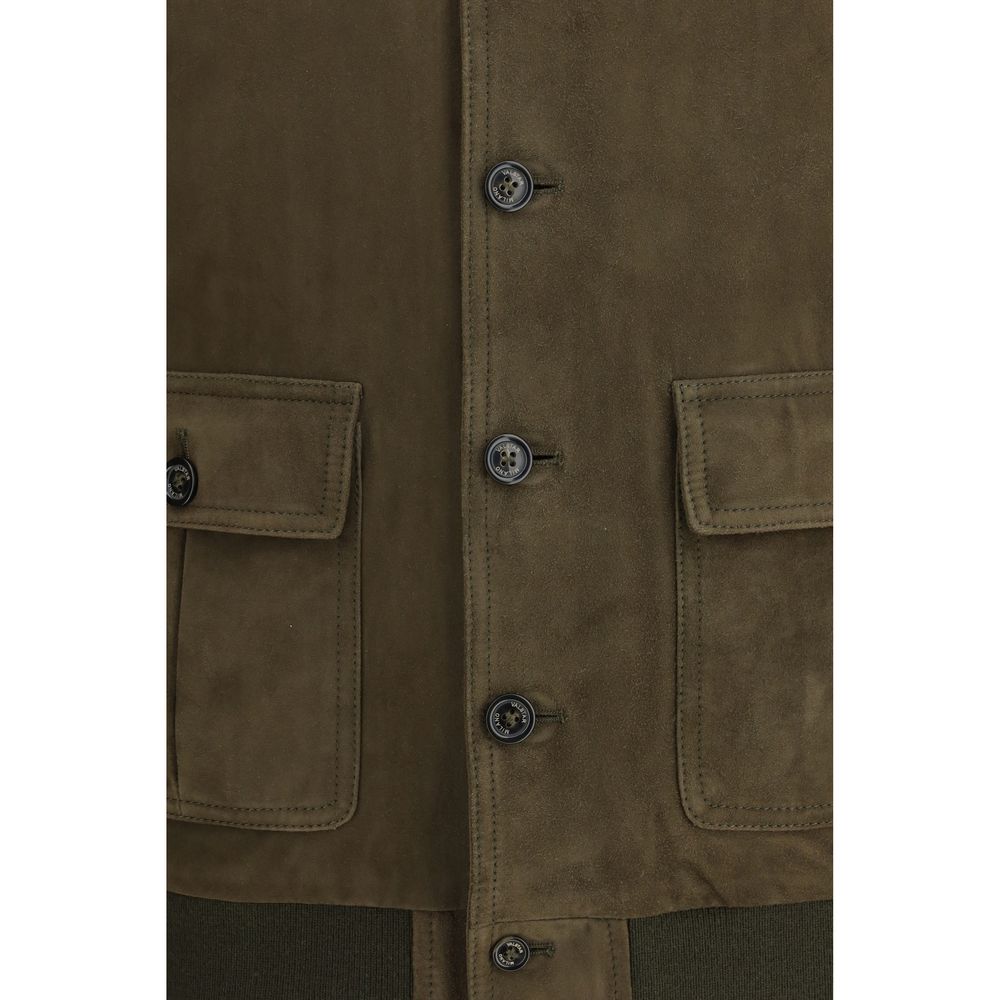 Brown Calf Leather Bos Taurus Bomber