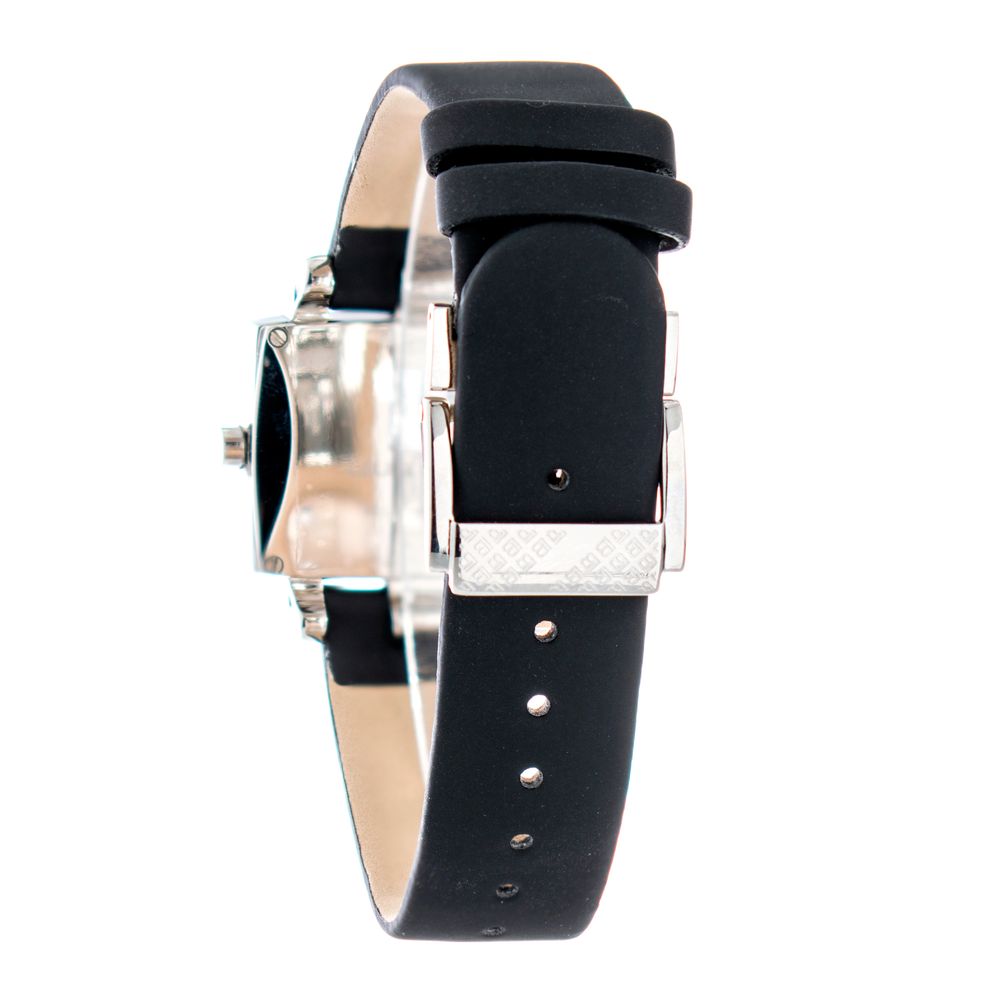 Black Leather Dress Watch