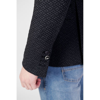 Black Polyester Blazer