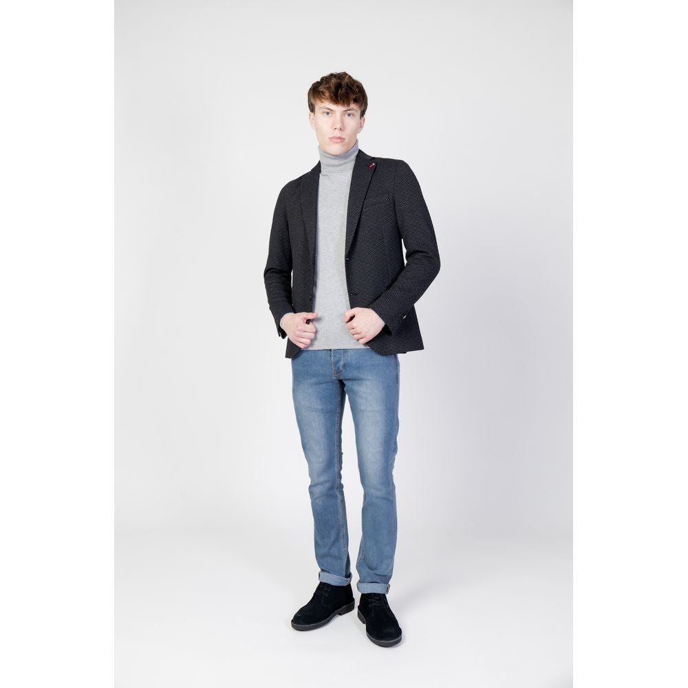 Black Polyester Blazer