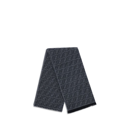 Bicolor Fleece Wool Scarf