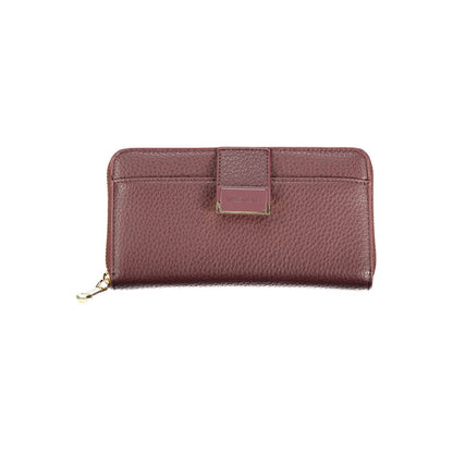 Rosso Polyurethane Women Wallet