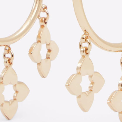 Gold Elastane Earrings