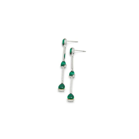 Green Elastane Earrings