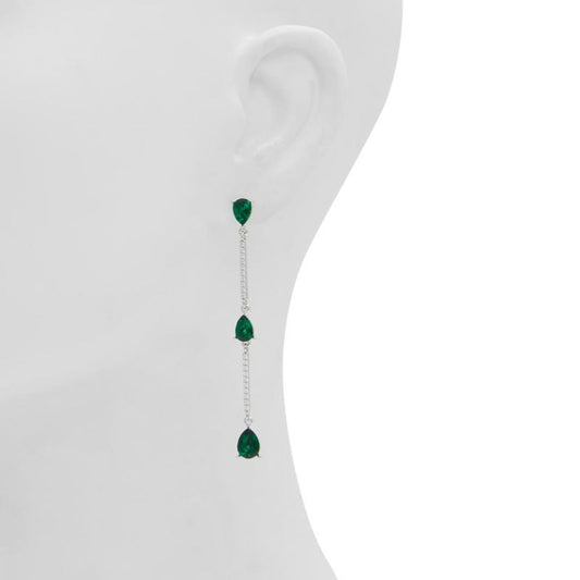 Green Elastane Earrings