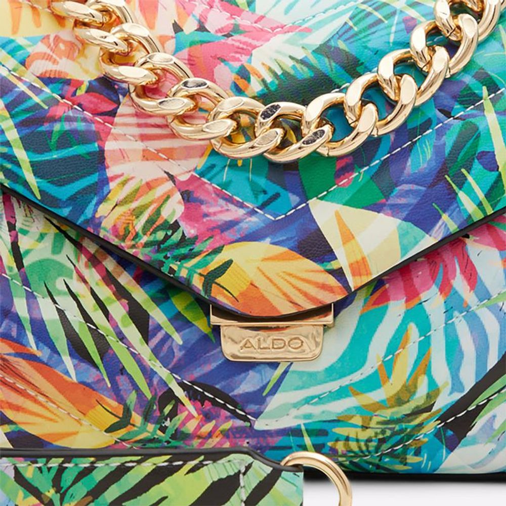 Light Blue Polyethylene Shoulder Bag