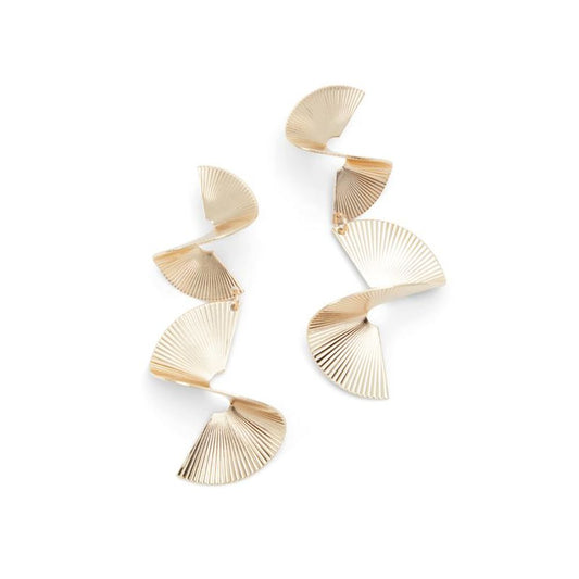 Gold Elastane Earrings