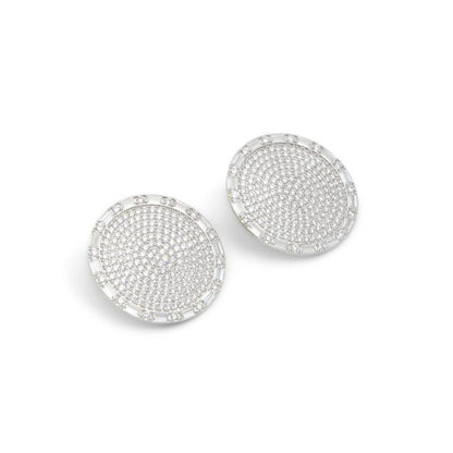 Silver Elastane Earrings