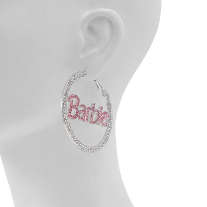 Silver Elastane Earrings