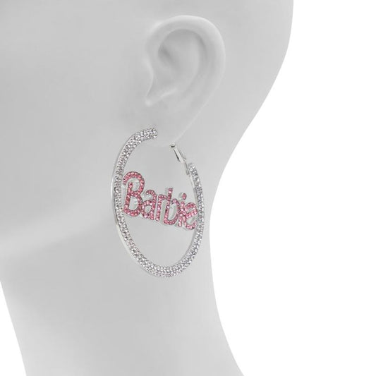 Silver Elastane Earrings