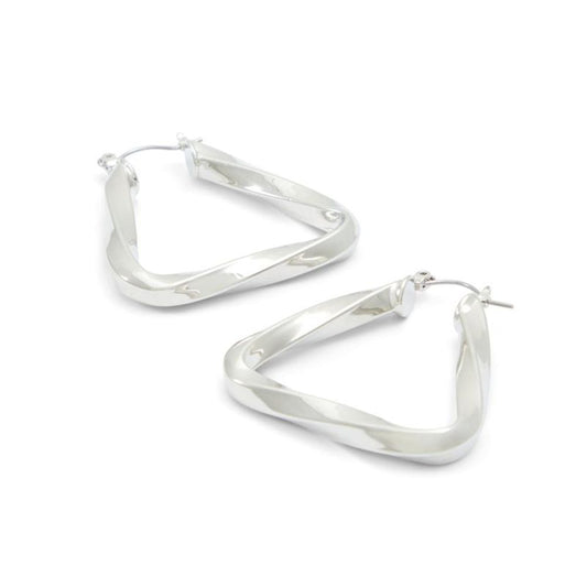Silver Elastane Earrings