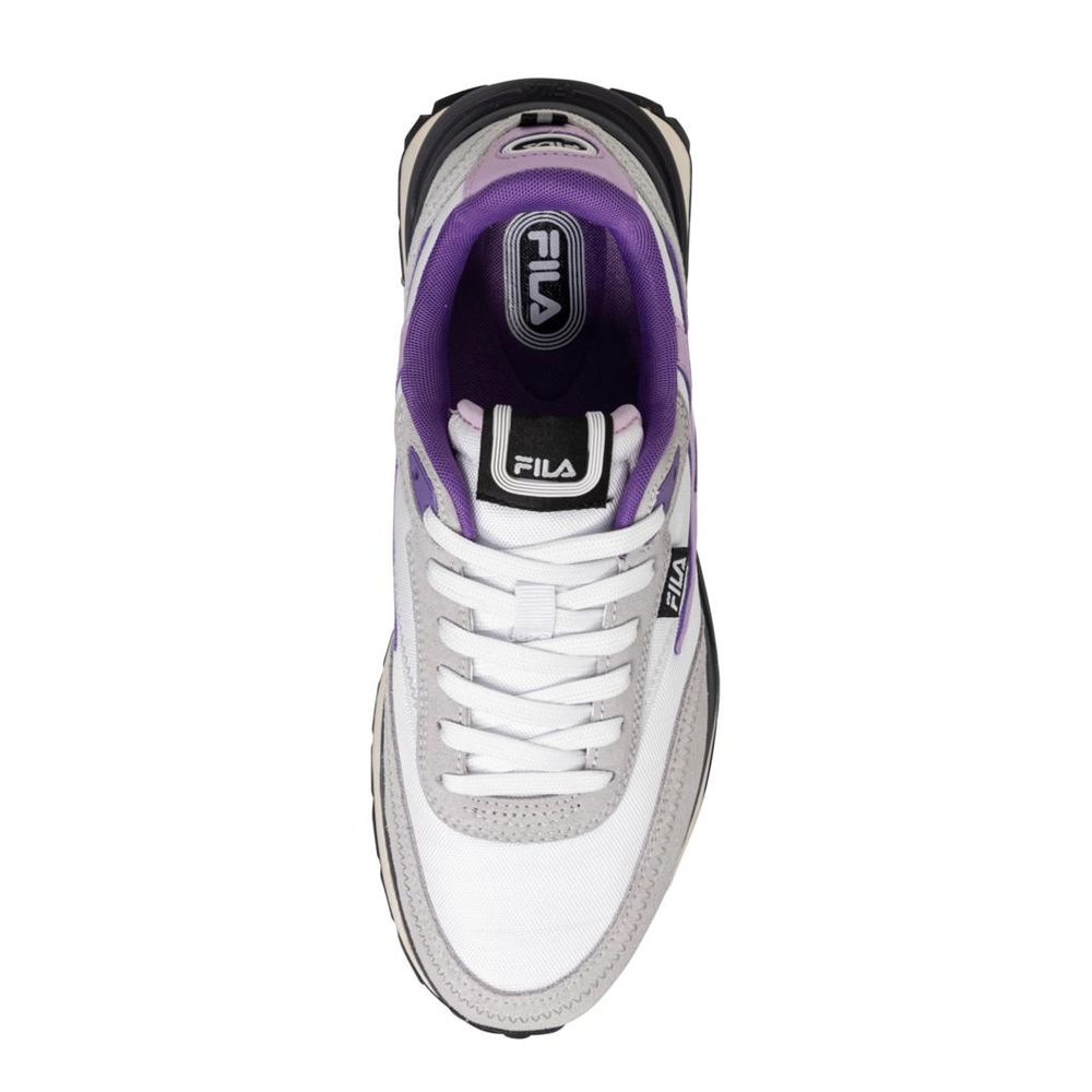 White Textile Low Top Sneakers