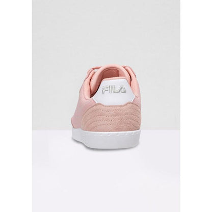 Pink Leather Low Top Sneakers