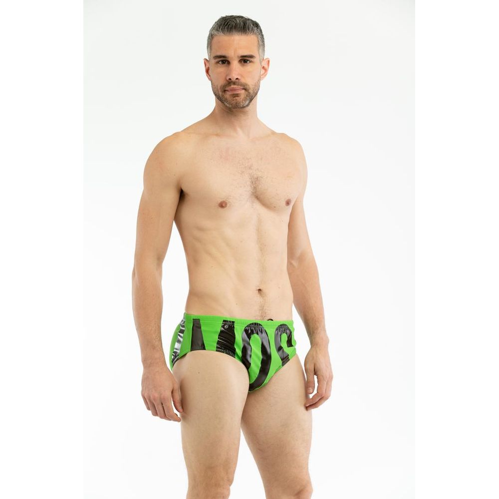 Bicolor Polyamide Swim Briefs