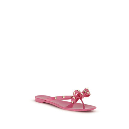 Multicolor Pvc Flat Sandals