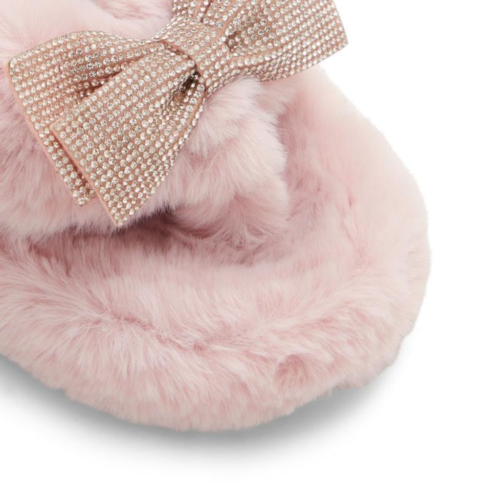 Pink Polyester Slippers