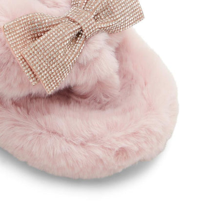 Pink Polyester Slippers