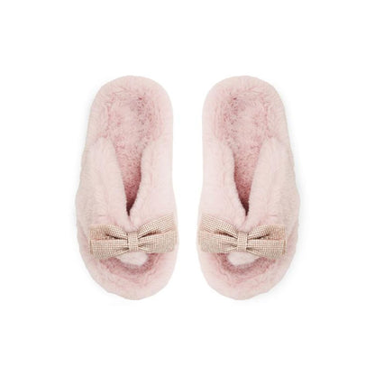 Pink Polyester Slippers
