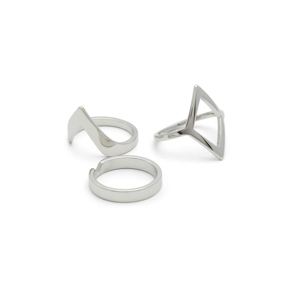 Silver Elastane Ring