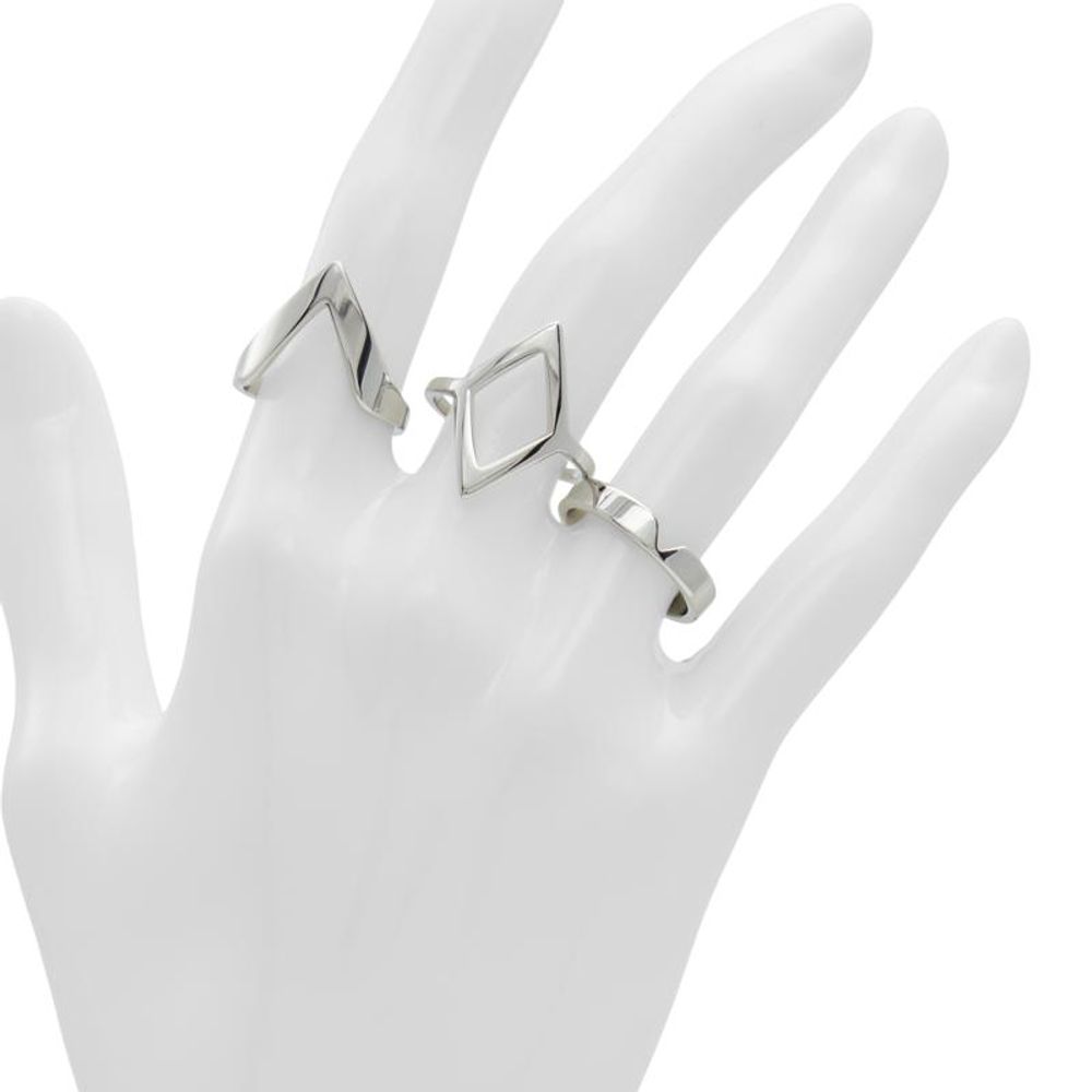 Silver Elastane Ring