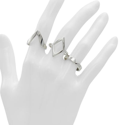 Silver Elastane Ring