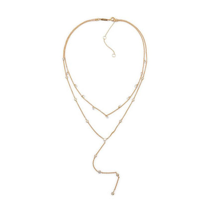 Gold Elastane Necklace