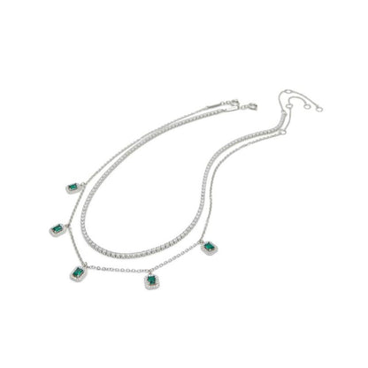 Green Elastane Necklace