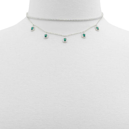 Green Elastane Necklace