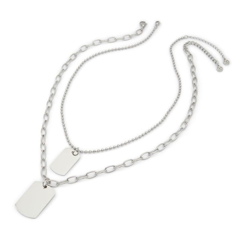 Silver Elastane Necklace
