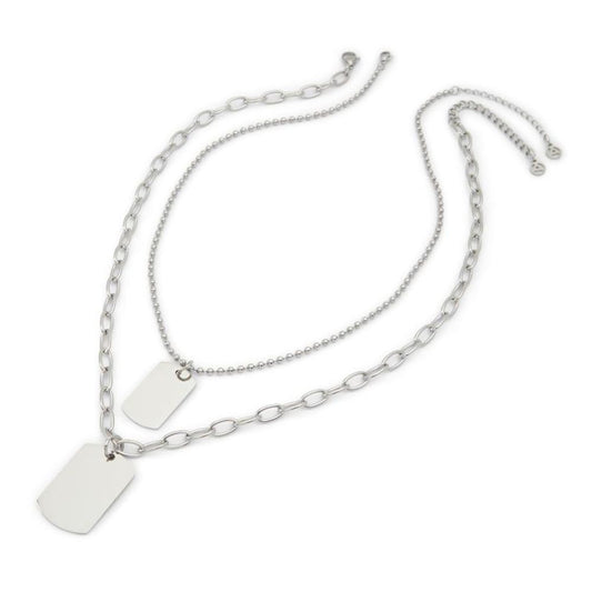 Silver Elastane Necklace