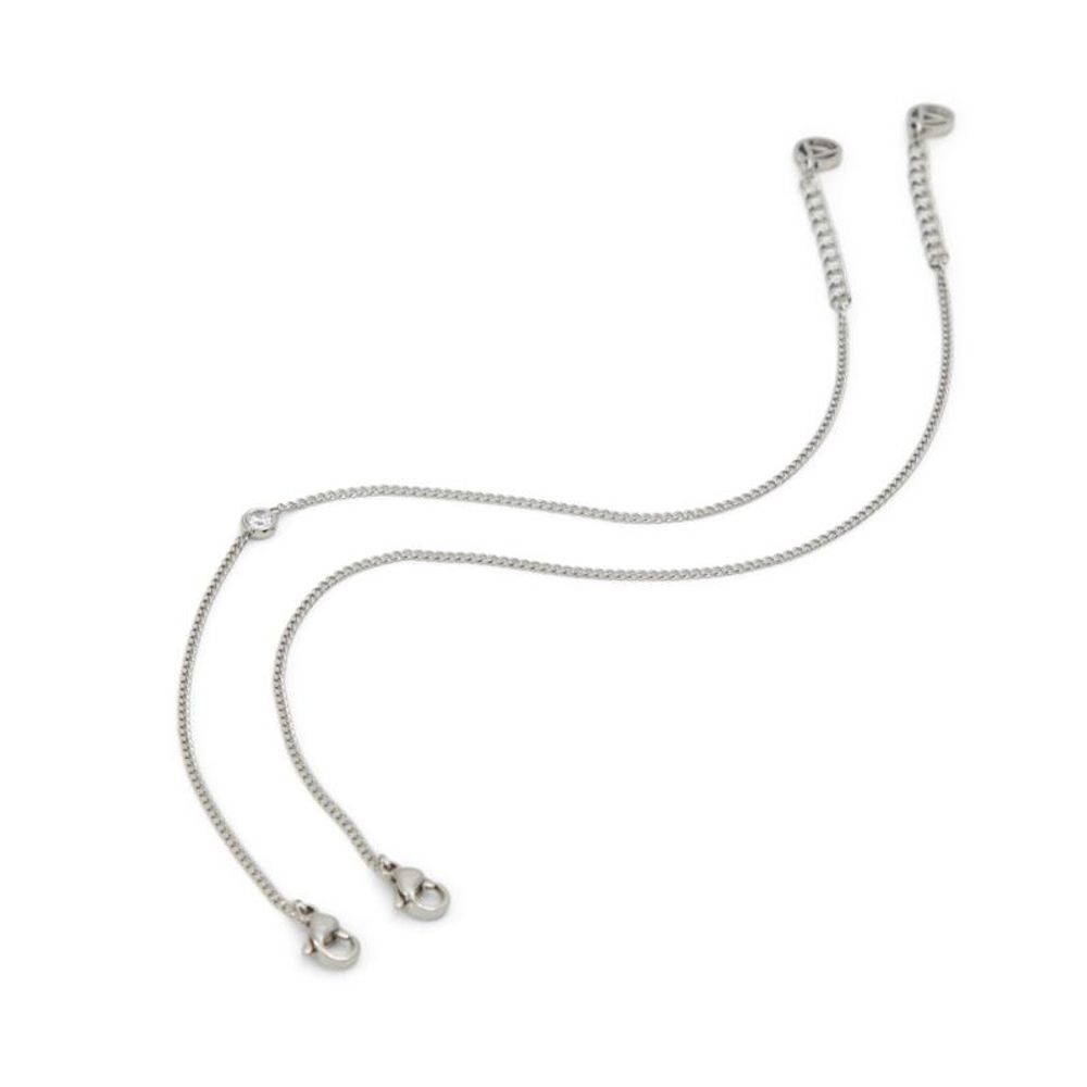 Silver Elastane Bracelet