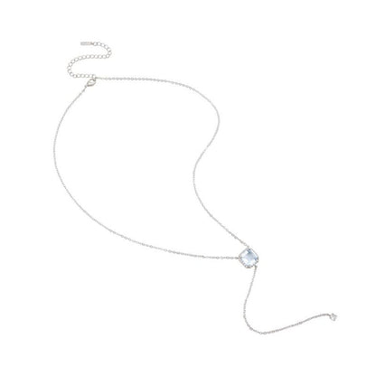 Blue Elastane Necklace