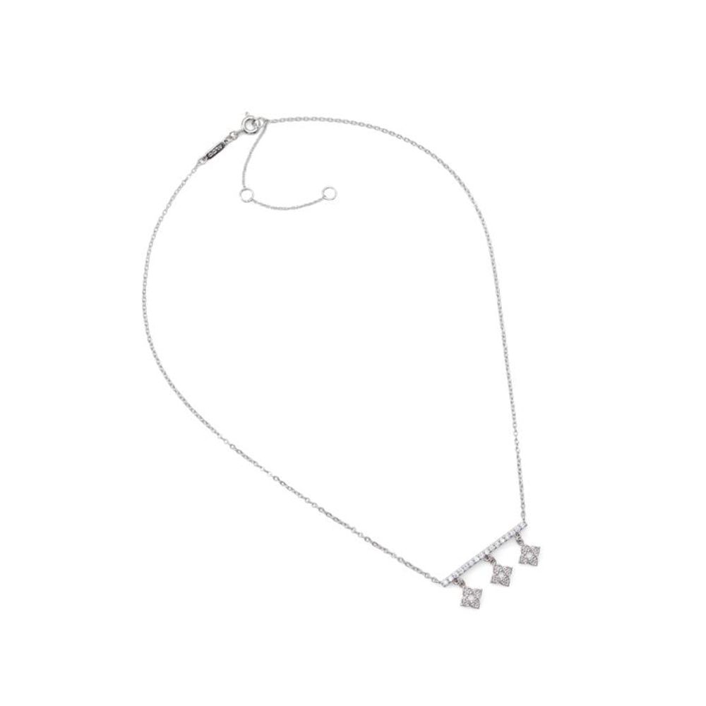 Silver Elastane Necklace