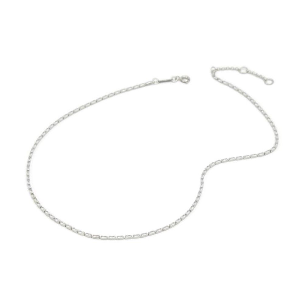 Silver Elastane Necklace