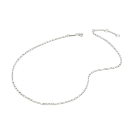 Silver Elastane Necklace