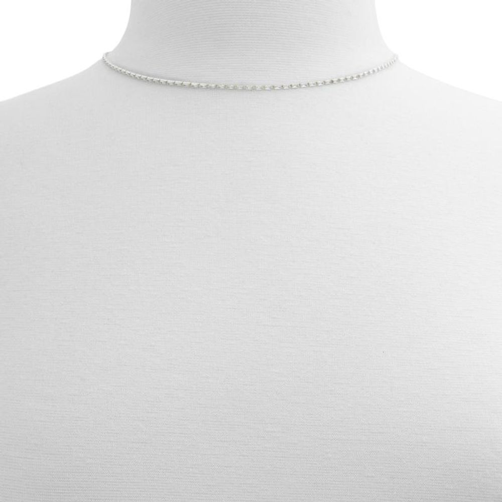 Silver Elastane Necklace