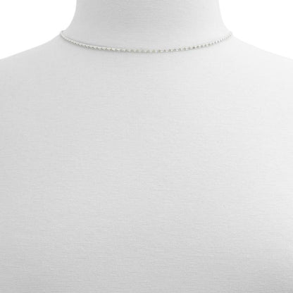 Silver Elastane Necklace