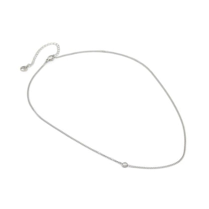 Silver Elastane Necklace