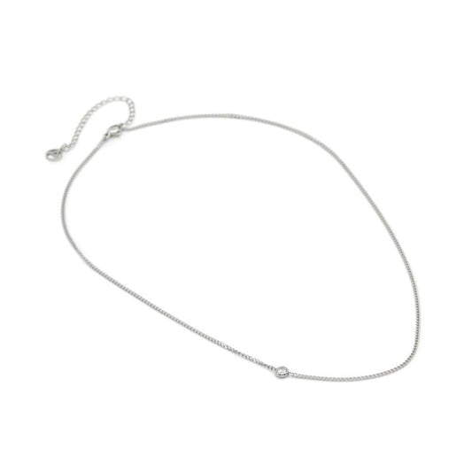Silver Elastane Necklace