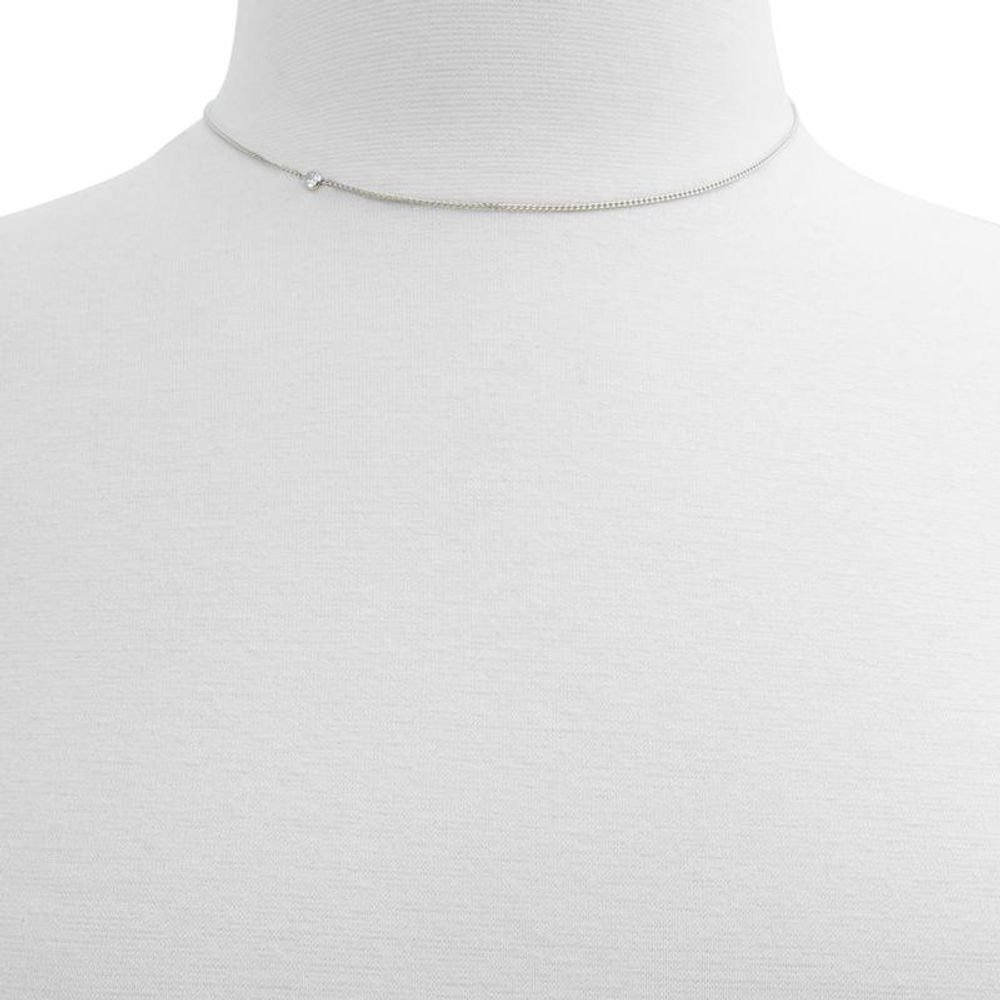 Silver Elastane Necklace