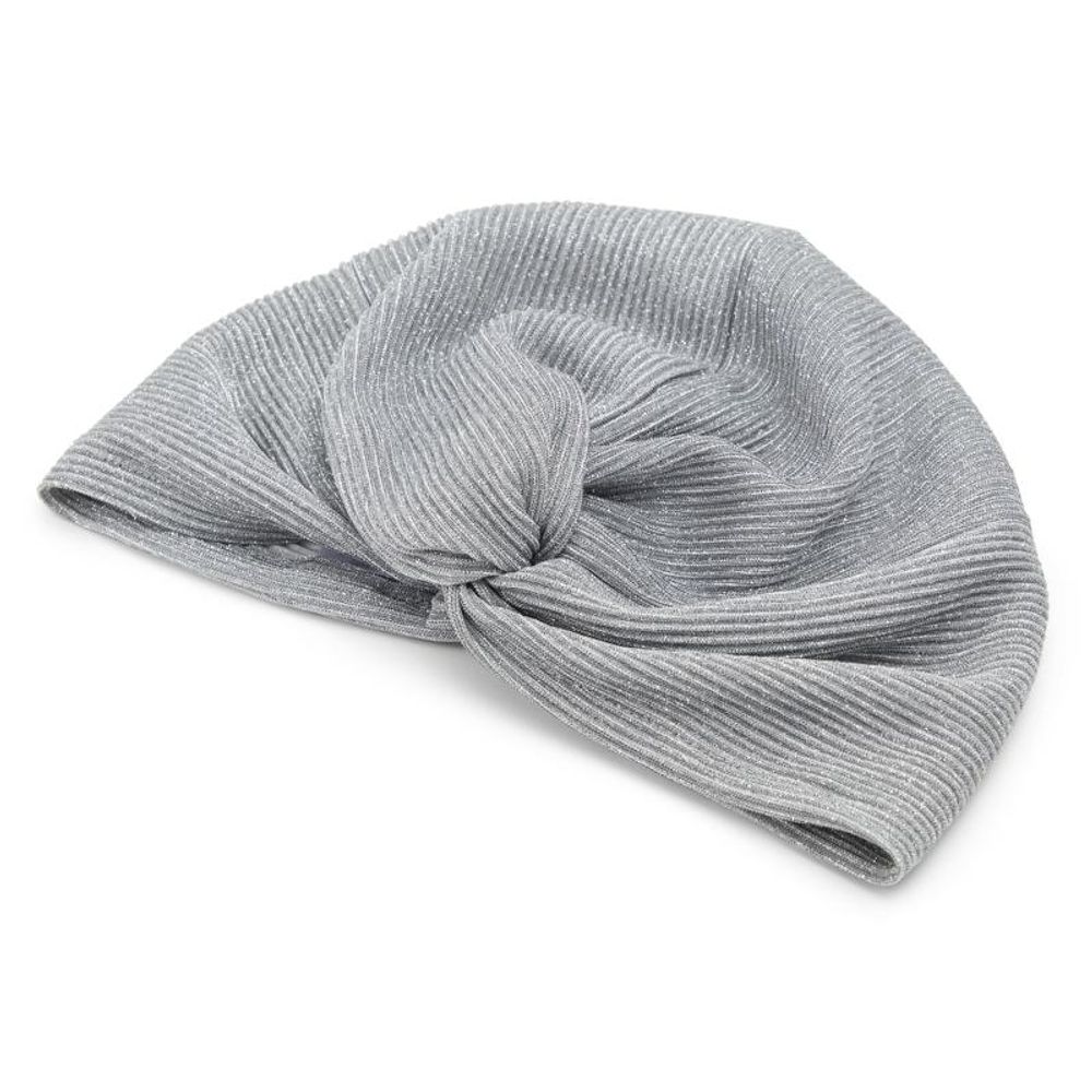 Silver Polyester Fedora