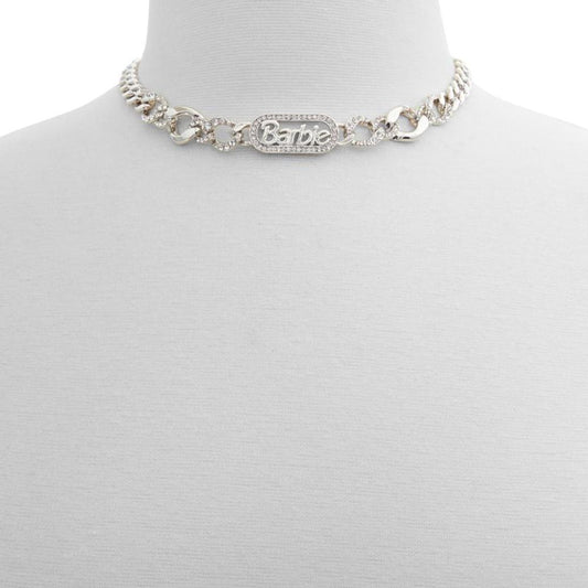Silver Elastane Necklace