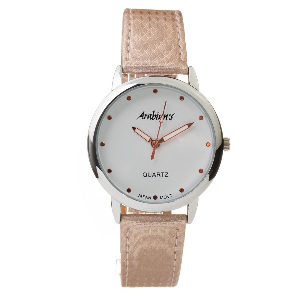 Multicolor Leather Dress Watch