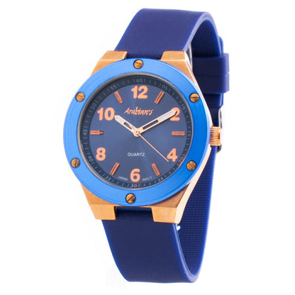 Blue Rubber Bracelet Watch