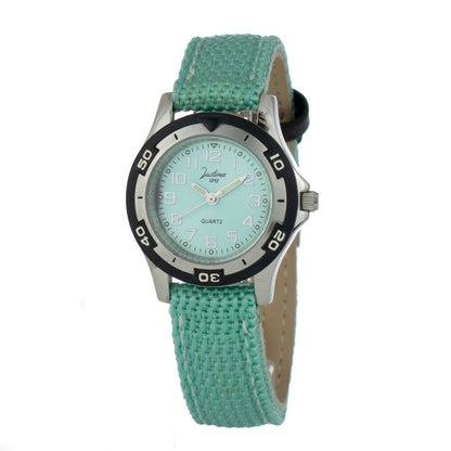 Bicolor Leather Dress Watch