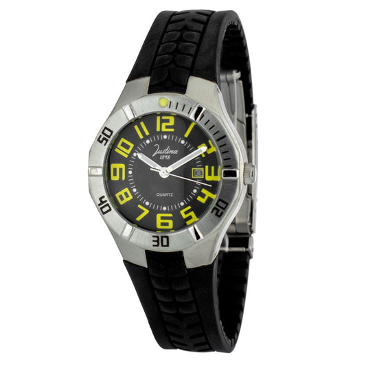 Black Rubber Sport Watch