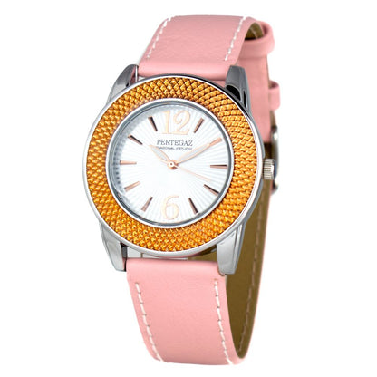 Multicolor Leather Dress Watch