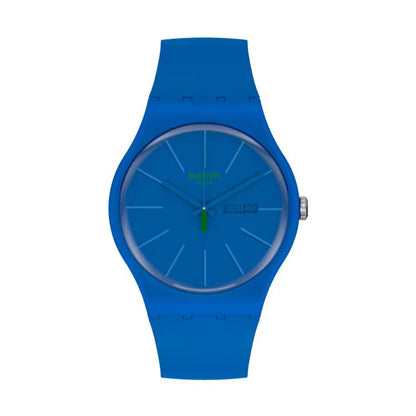 Blue Plastic Dress Watch