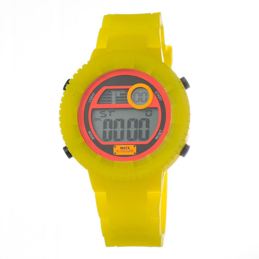Bicolor Synthetic Digital Watch